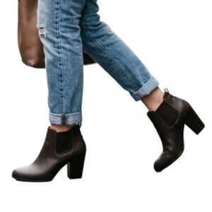 Carlos by Carlos Santana Ankle Brown High Heel Boots Women's Size 11